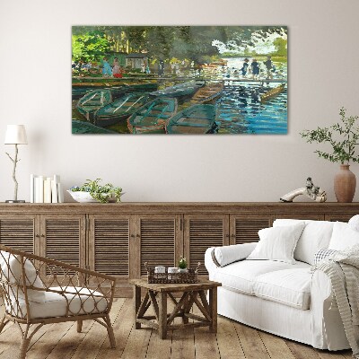 Skleneny obraz La Grenouillere Monet