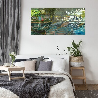 Skleneny obraz La Grenouillere Monet