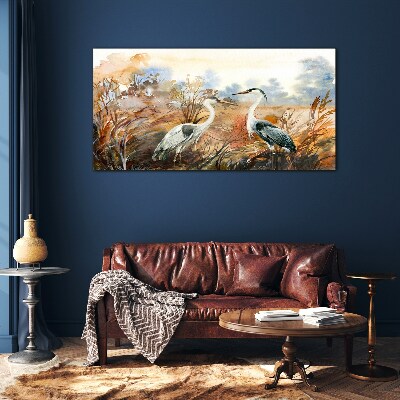 Skleneny obraz Abstrakcie živočíšnych vtákov