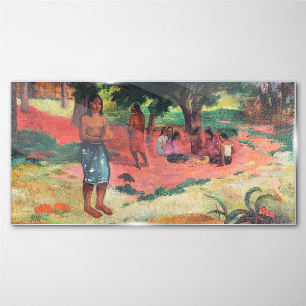 Sklenený obraz Zašepkala gauguinová slová