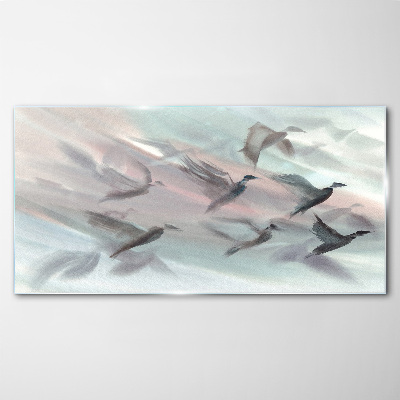 Skleneny obraz Abstrakcie zvierat vtákov
