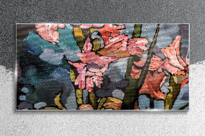 Skleneny obraz Moderné kvety