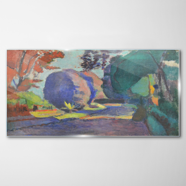 Skleneny obraz Luxemburské záhrady Henri Matisse