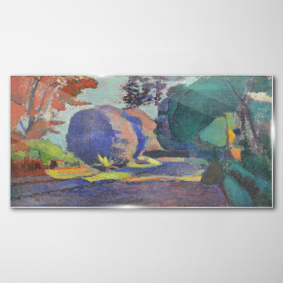 Skleneny obraz Luxemburské záhrady Henri Matisse