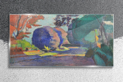 Skleneny obraz Luxemburské záhrady Henri Matisse