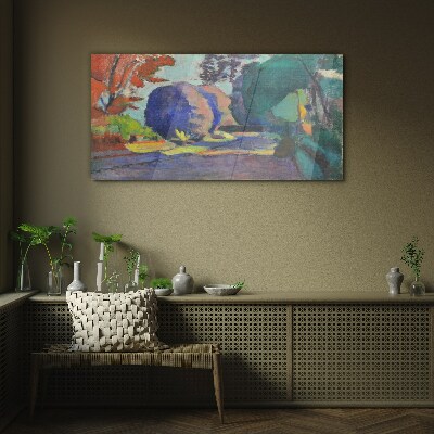 Skleneny obraz Luxemburské záhrady Henri Matisse