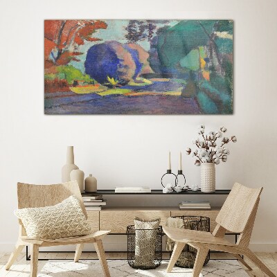 Skleneny obraz Luxemburské záhrady Henri Matisse