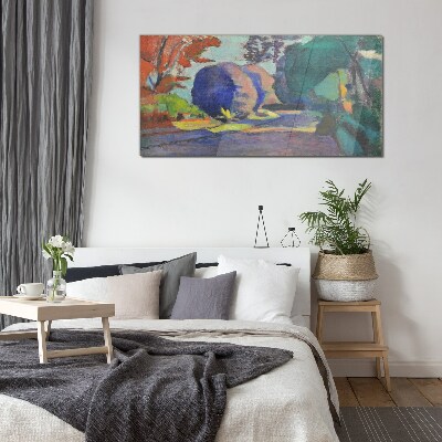 Skleneny obraz Luxemburské záhrady Henri Matisse