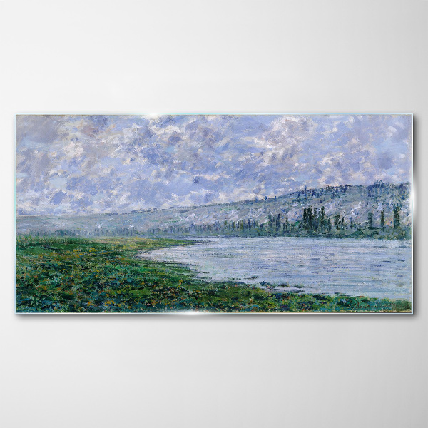 Skleneny obraz Seina pri Vétheuil Monet