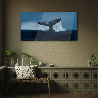 Skleneny obraz Veľryba zvierat mora