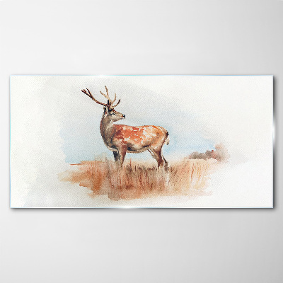 Skleneny obraz Akvarel animal deer