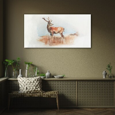 Skleneny obraz Akvarel animal deer