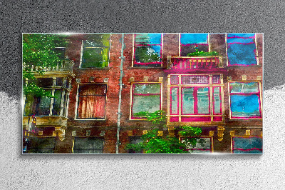Skleneny obraz Okno architektúry domu