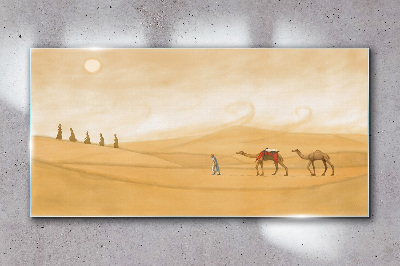 Skleneny obraz Púštna slnka zvieratá