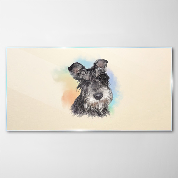 Skleneny obraz Maľovanie zvieracie pes