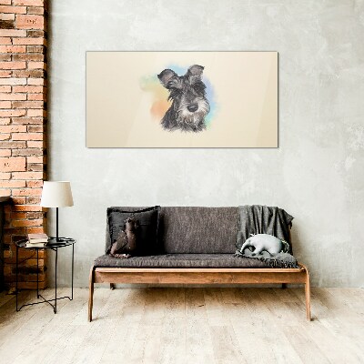 Skleneny obraz Maľovanie zvieracie pes
