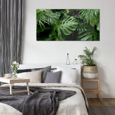 Skleneny obraz Tropickej džungle listy