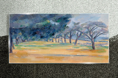 Sklenený obraz Maľovanie stromov príroda
