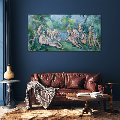 Sklenený obraz Kúpanie paul cézanne