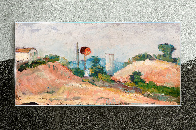 Sklenený obraz Železničná rez cézanne