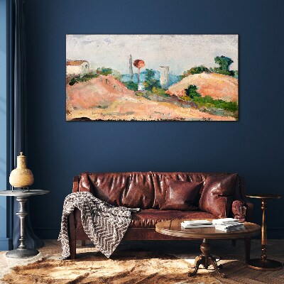 Sklenený obraz Železničná rez cézanne