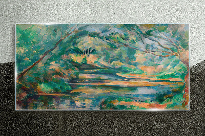 Sklenený obraz Brook paul cézanne