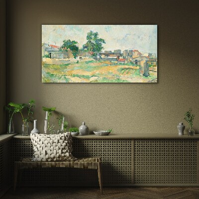 Sklenený obraz Krajina paríža cézanne