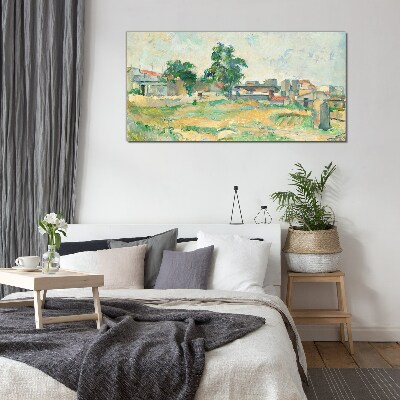Sklenený obraz Krajina paríža cézanne