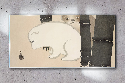 Sklenený obraz Abstrakcie ázijská zvieratá