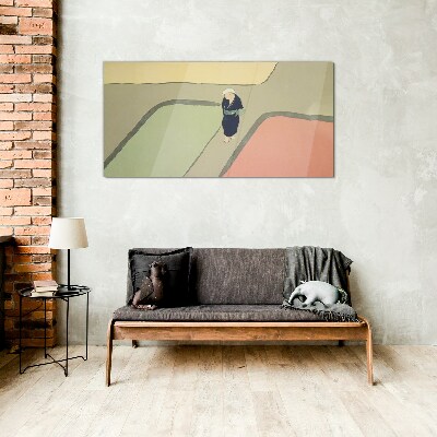 Sklenený obraz Abstrakcie ázie pole