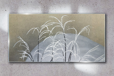 Sklenený obraz Abstrakcia rastlinný sneh