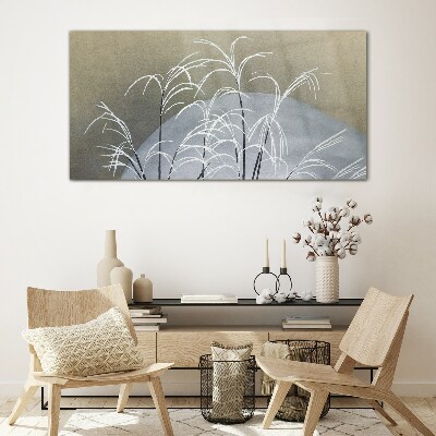 Sklenený obraz Abstrakcia rastlinný sneh
