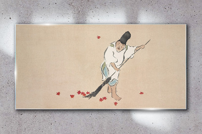 Sklenený obraz Abstrakcie asian muž