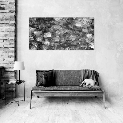 Skleneny obraz Abstraktné kocky v monochromatických tónoch