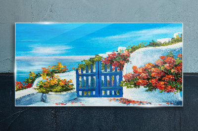 Skleneny obraz Maľovanie kvety mora