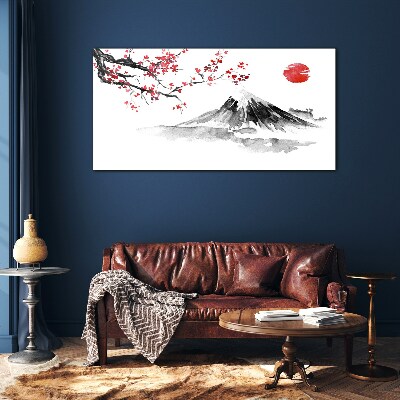 Skleneny obraz Ázijský horský atrament