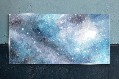 Skleneny obraz Nočná obloha galaxie hviezdy