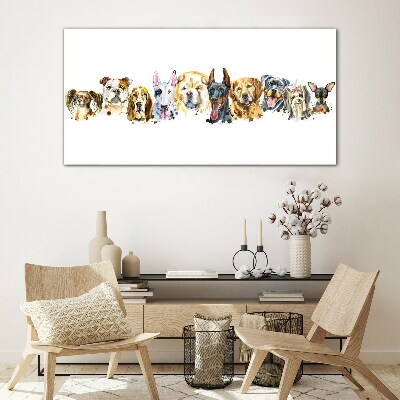 Obraz na skle Moderné zvieratá psi