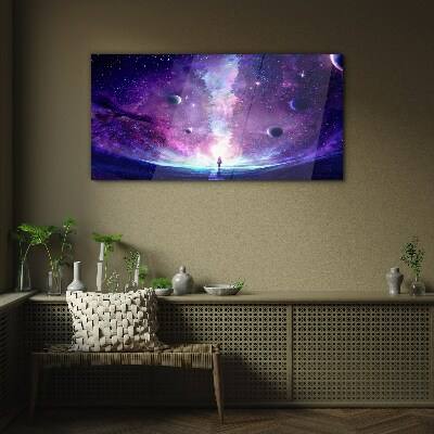 Obraz na skle Nočná obloha hviezda vesmír