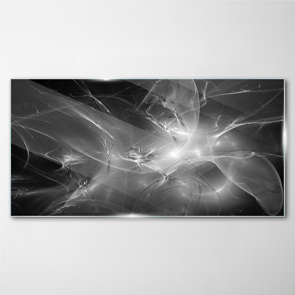 Obraz na skle Futuristické abstrakcie v monochromatickom režime