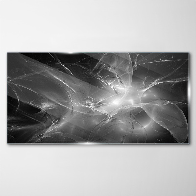 Obraz na skle Futuristické abstrakcie v monochromatickom režime