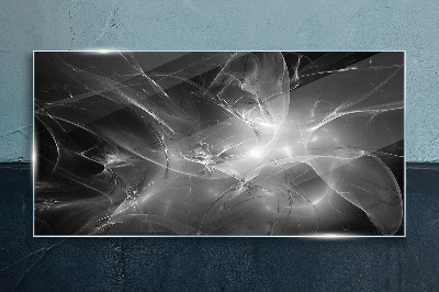 Obraz na skle Futuristické abstrakcie v monochromatickom režime