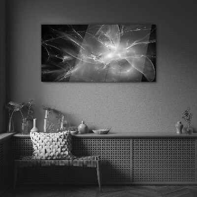 Obraz na skle Futuristické abstrakcie v monochromatickom režime