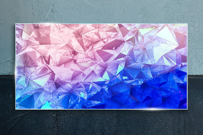 Obraz na skle Kaleidoskopické odtiene ľadu