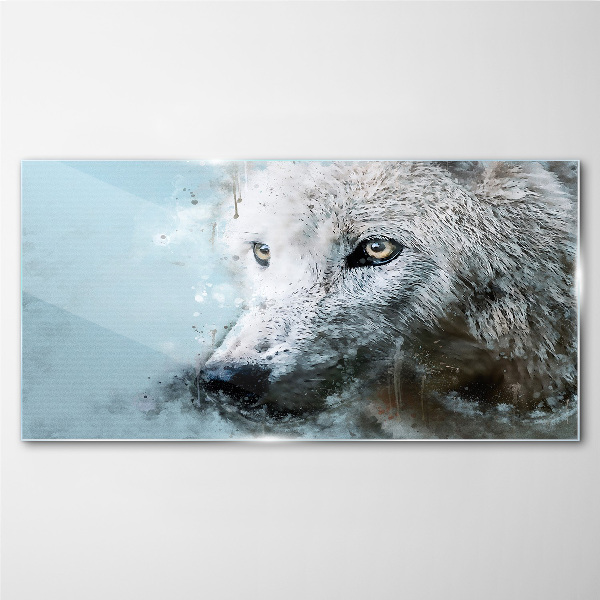 Obraz na skle Divoký zvieracie vlk