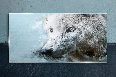 Obraz na skle Divoký zvieracie vlk
