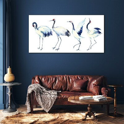 Skleneny obraz Abstrakcie zvierat vtákov