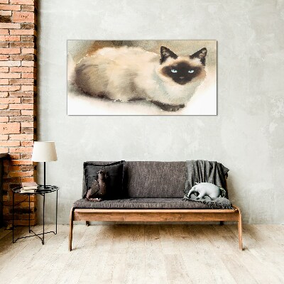 Skleneny obraz Abstraktné zvieracie mačka