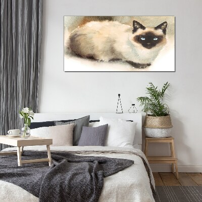 Skleneny obraz Abstraktné zvieracie mačka