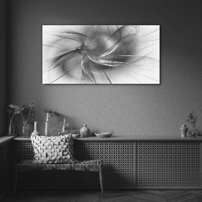 Obraz na skle Abstraktné víry v monochromatických tónoch